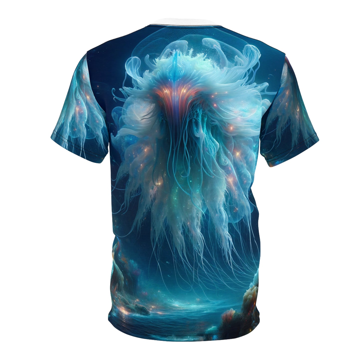 تي شيرت | طباعة شاملة | تي شيرت للجنسين | رعب كوني | ميدوسا الأعماق | قنديل البحر