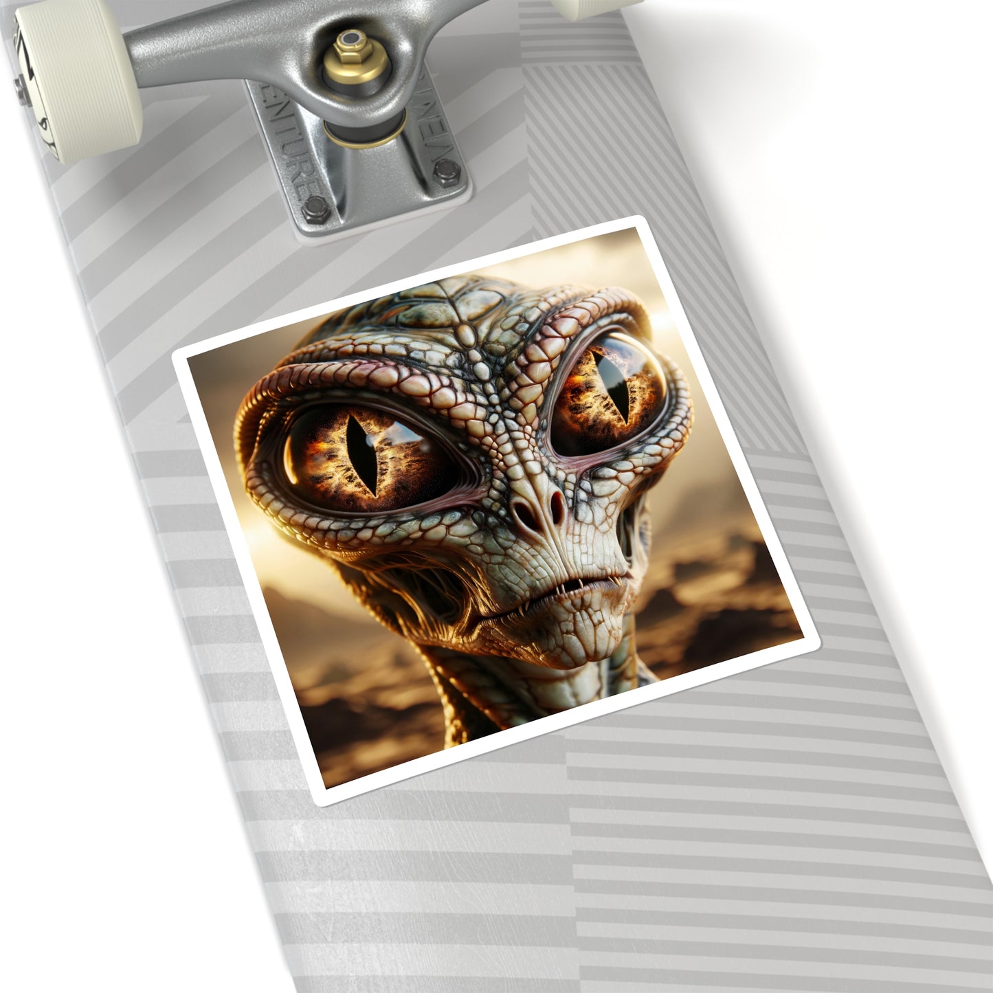 سٹیکر | مربع | ریپٹیلین سائنس فکشن | ایلین چہرہ