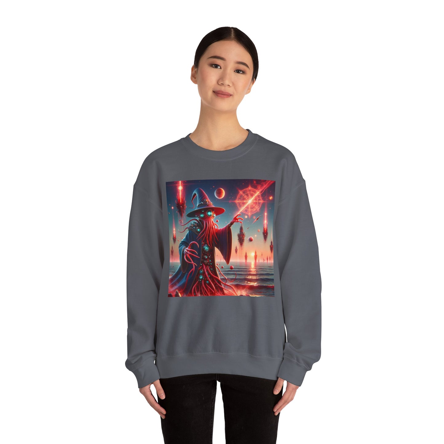 Genser | Unisex | Rund hals | Kraftig blanding | Kosmisk Skrekk | Illithid Trollmann