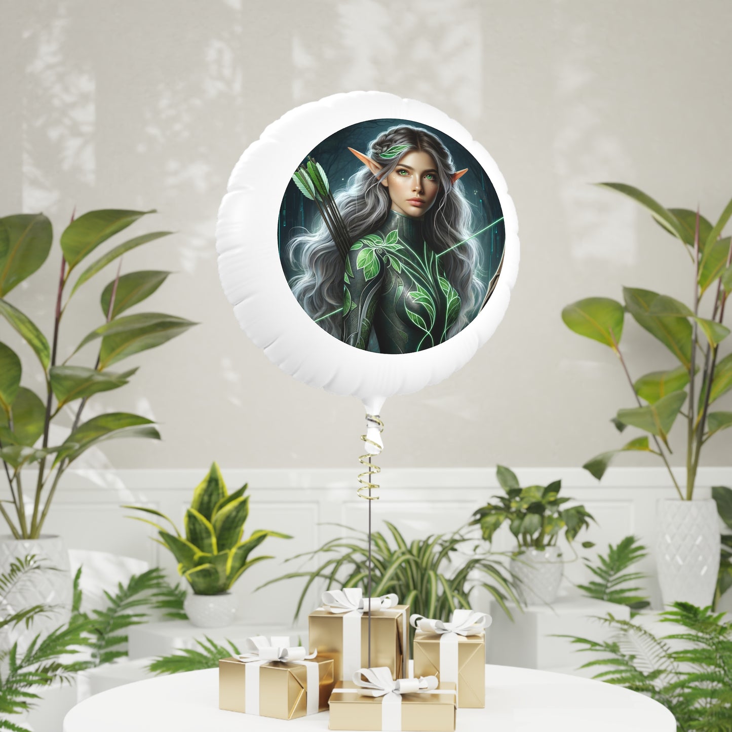 गुब्बारा | हीलियम | मायलर | वन एल्फ़ योद्धा | पत्ता संरक्षक