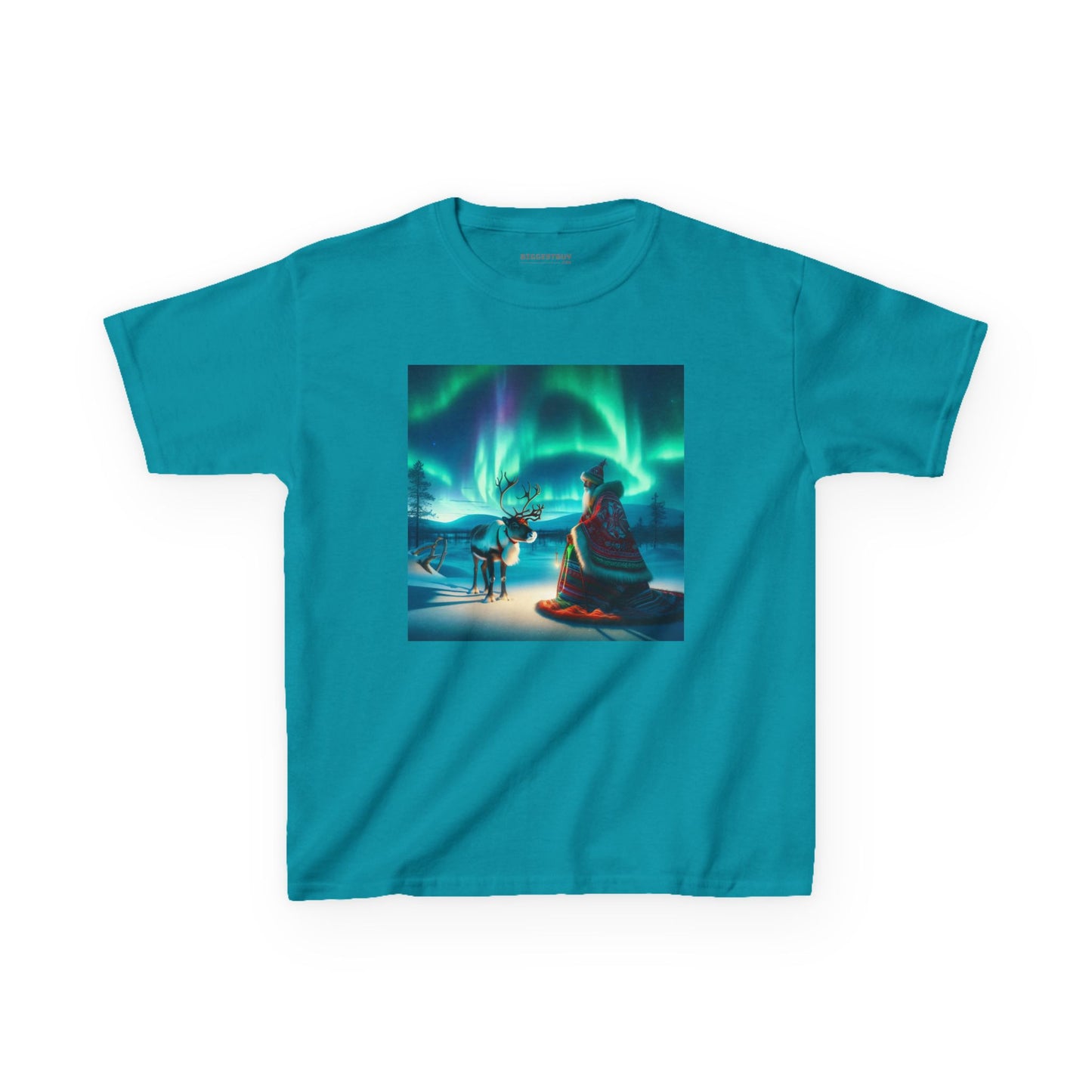 Camiseta | Camiseta Infantil | Algodão Pesado | Misticismo Nórdico | Xamã Sami