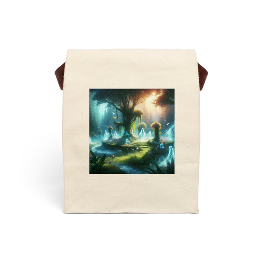 حقيبة غداء | قماش | بحزام | غابة سحرية | موطن الإيجنس فاتوس | شجرة الحياة