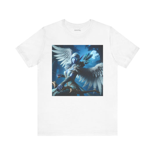 ٹی شرٹ | یونیسیکس | جرسی ٹی | مختصر بازو | آسمانی فرشتہ تیرانداز | فرشتہ جنگجو