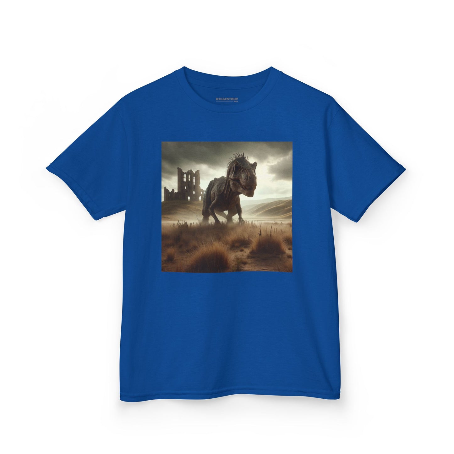 Camiseta | Camiseta Infantil | Algodão Pesado | Ficção Dinossáurica | T-Rex Ancestral
