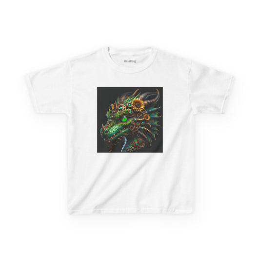 T-Shirt | Kids Tee | Heavy Cotton | Steampunk Fantasy | Dragon Head