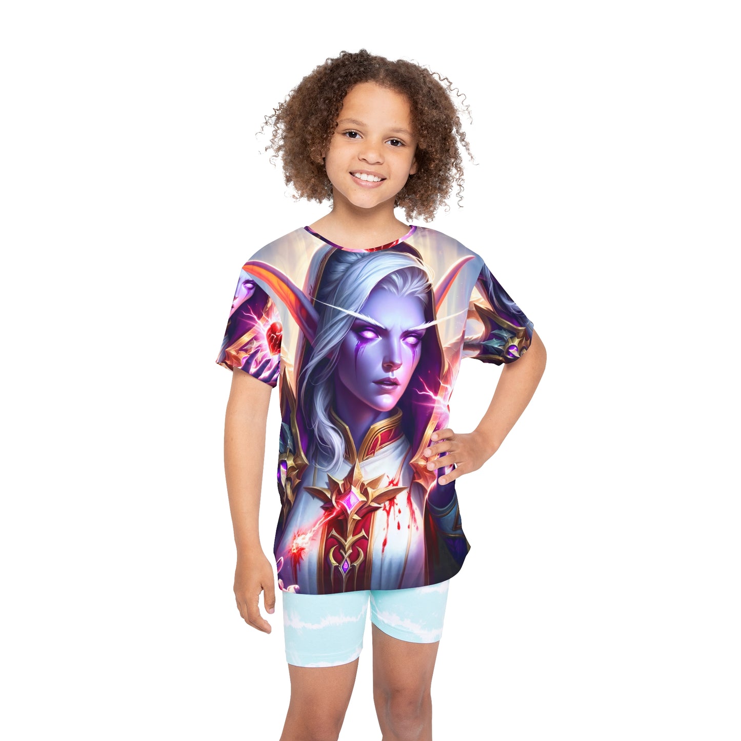 Sportshirt | Kinderen | Fantasy | Elfenmagie | Paarse Elf