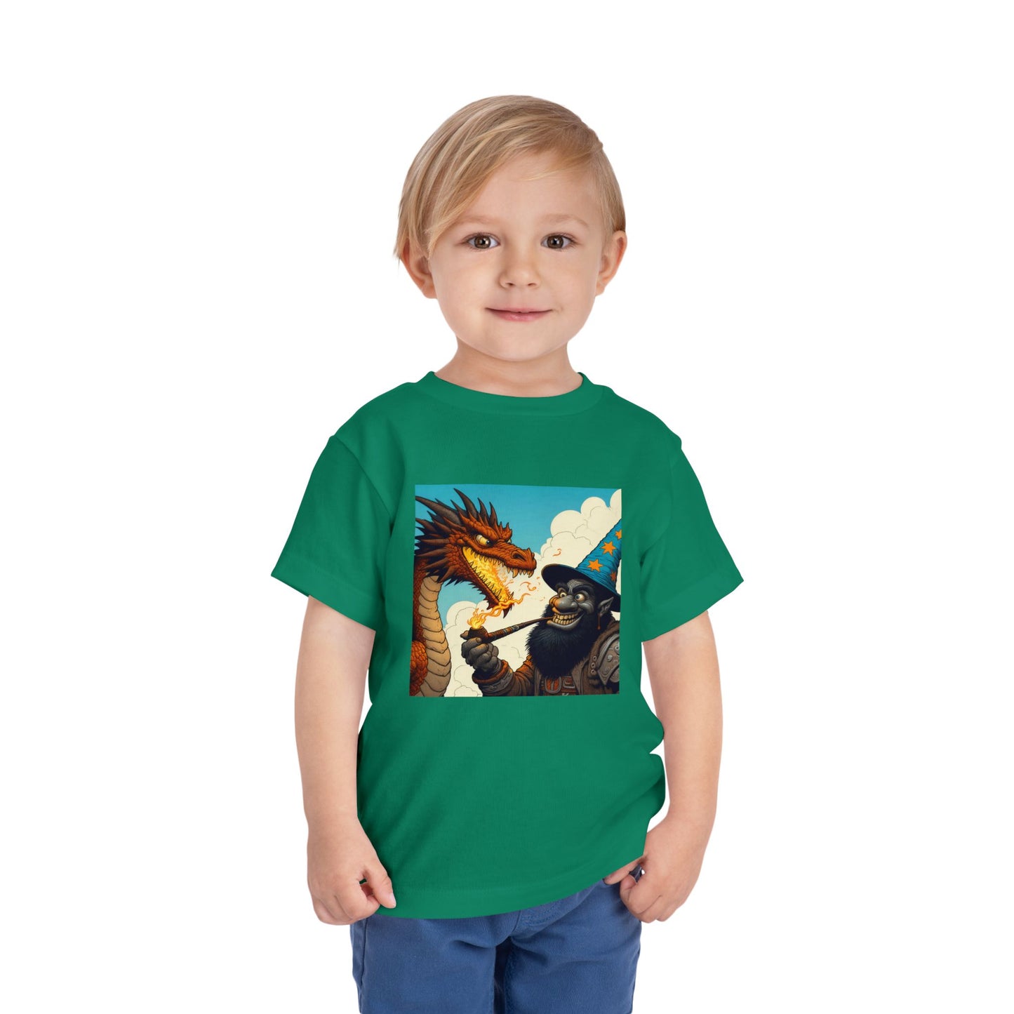 T-Shirt | Toddler Tee | Short Sleeve | High Fantasy | Dragon Duel | Goblin