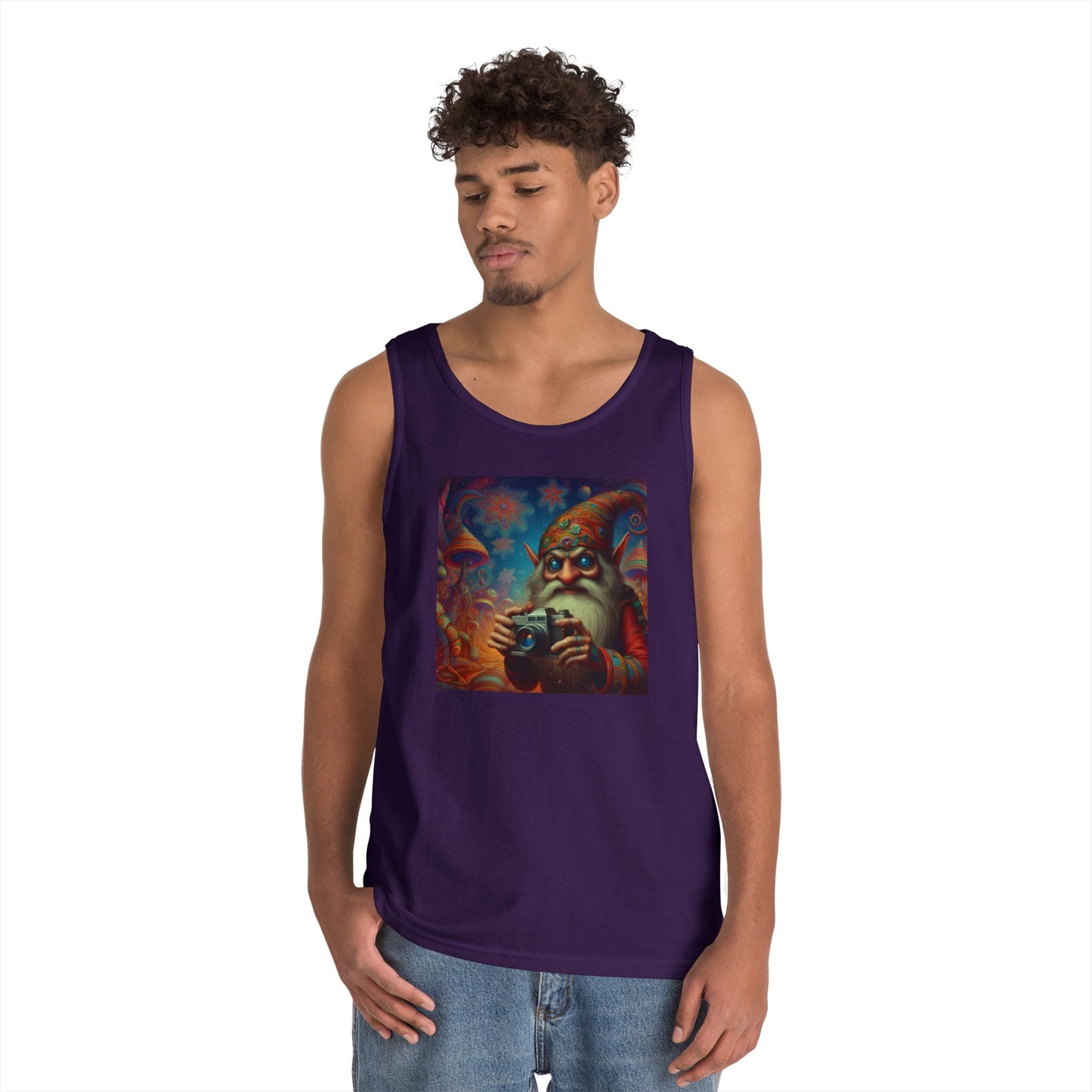 Tanktopp | Unisex | Kraftig bomull | Fantasy | Psykedelisk | Domovoi
