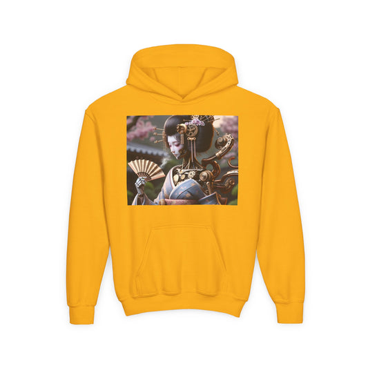 Sweatshirt | Jugend | Kapuzenpullover | Schwere Mischung | Steampunk | Cyberpunk | Geisha