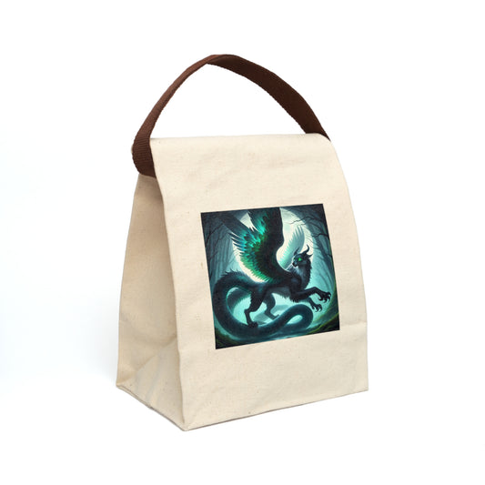 Tas Bekal | Kanvas | Dengan Tali | Fantasi Naga Bersayap | Makhluk Mistis