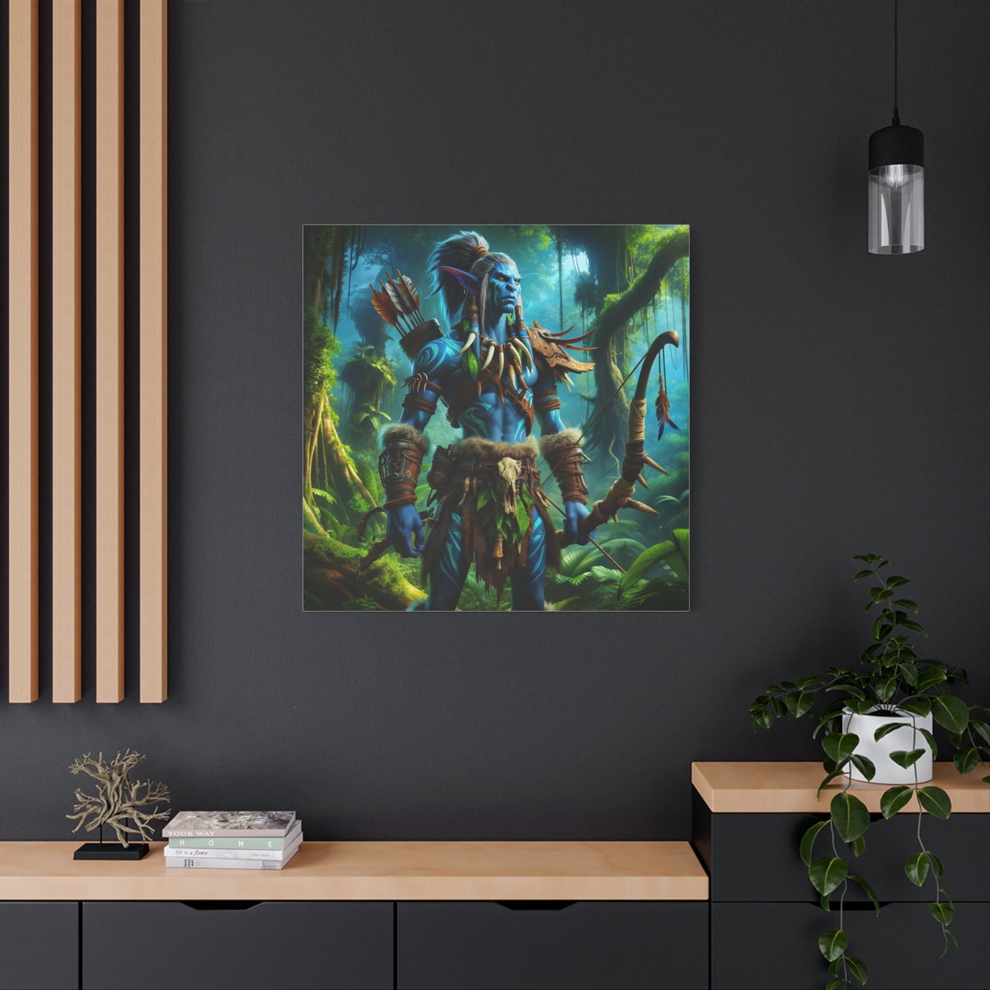 Tela | Opaca | Fantasia tribale | Guerriero elfo dei boschi