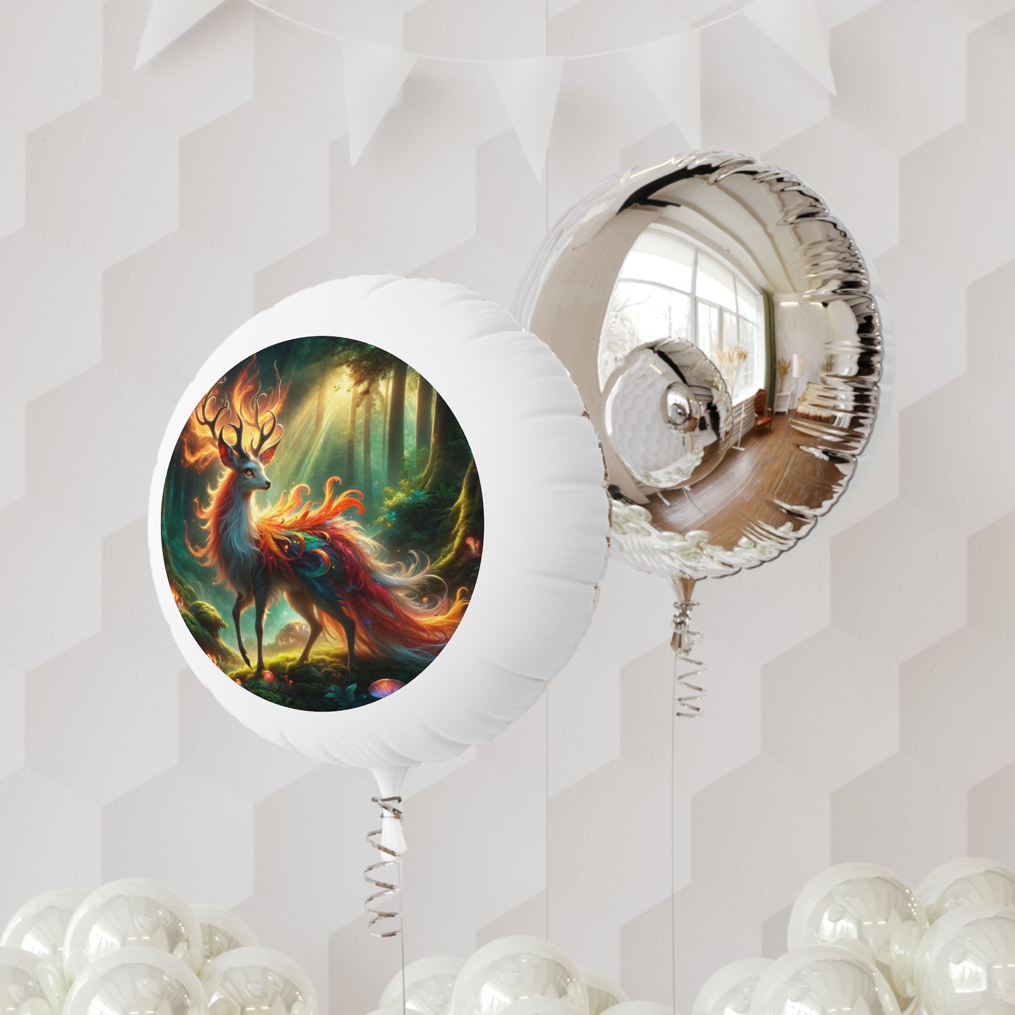 Balon | Hel | Mylar | Mistyczna fantazja | Ognisty jeleń