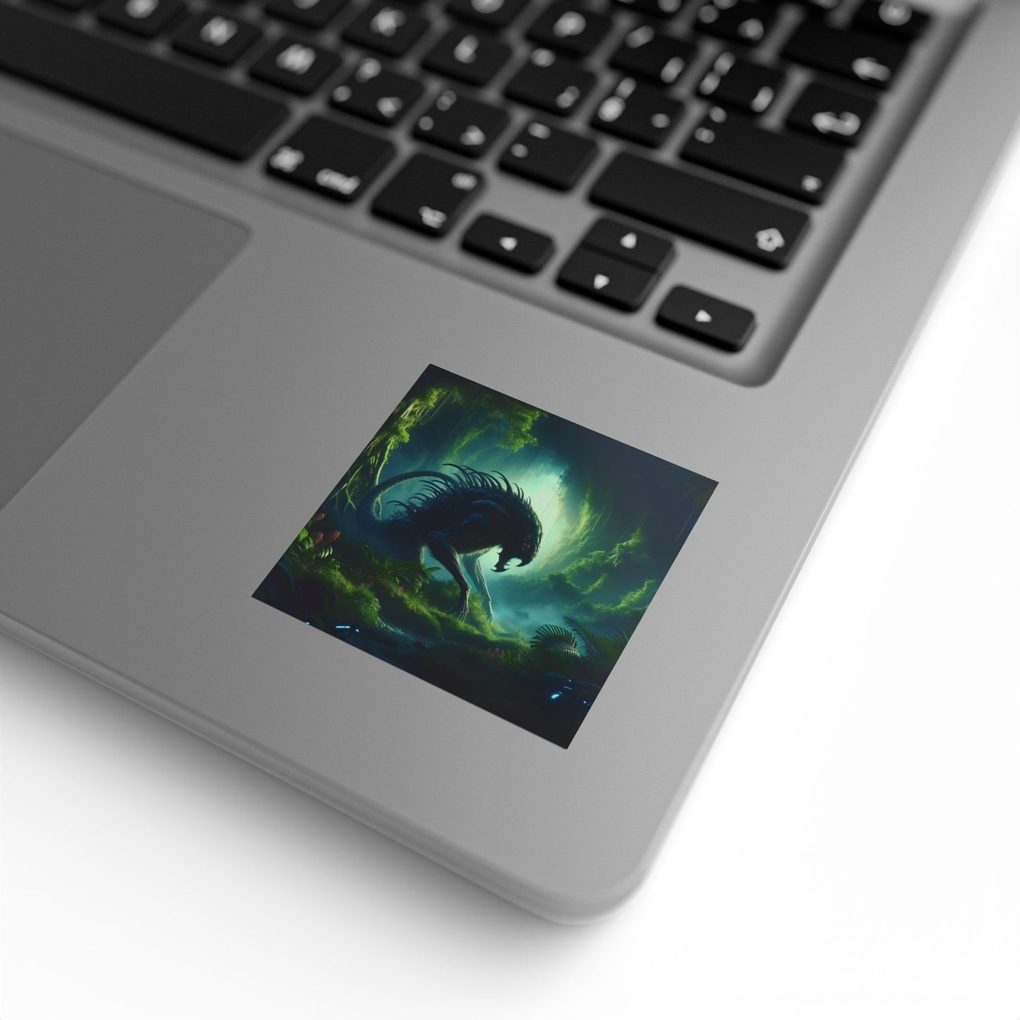 Etiket Rulosu | Kare | Biyolüminesans Orman | Yabancı Yaratık