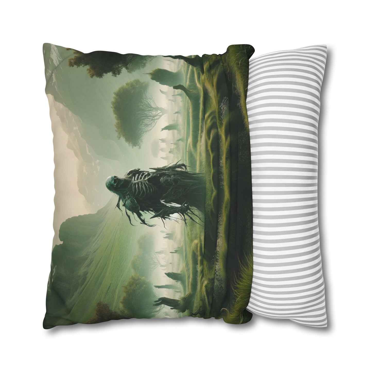 Poszewka na poduszkę | Kwadratowy | Płótno poliestrowe | Fantasy zaświatów | Żniwiarz mgły