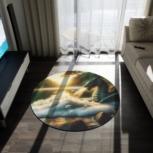 Teppe | Rund | Dragemagi | Fantasilandskap | Innsjø