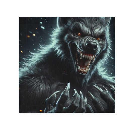 Towel | Face Towel | Dark Fantasy | Lycanthrope | Werewolf