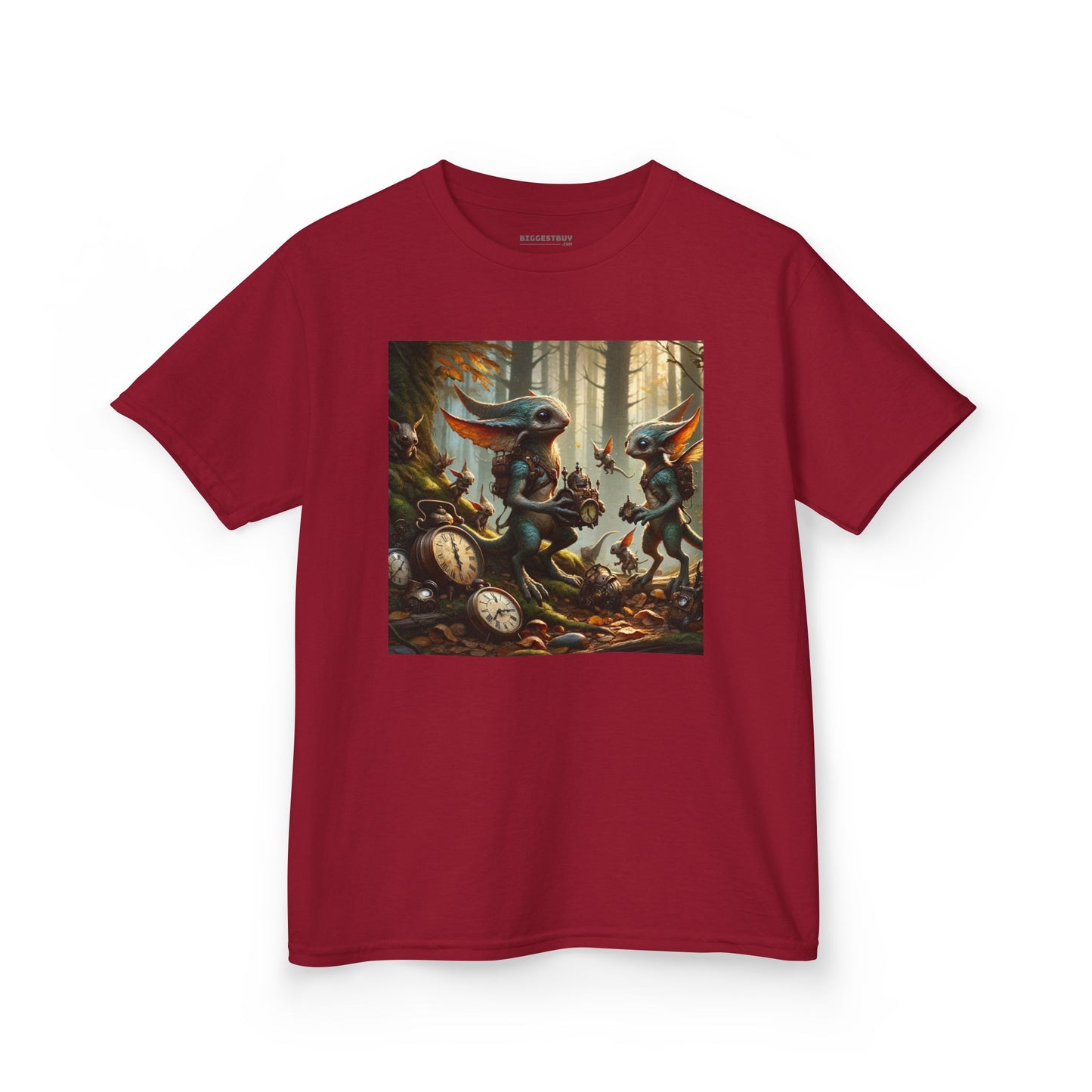 T-Shirt | Koszulka dziecięca | Ciężka bawełna | Steampunk Fantasy | Leśne Pooka