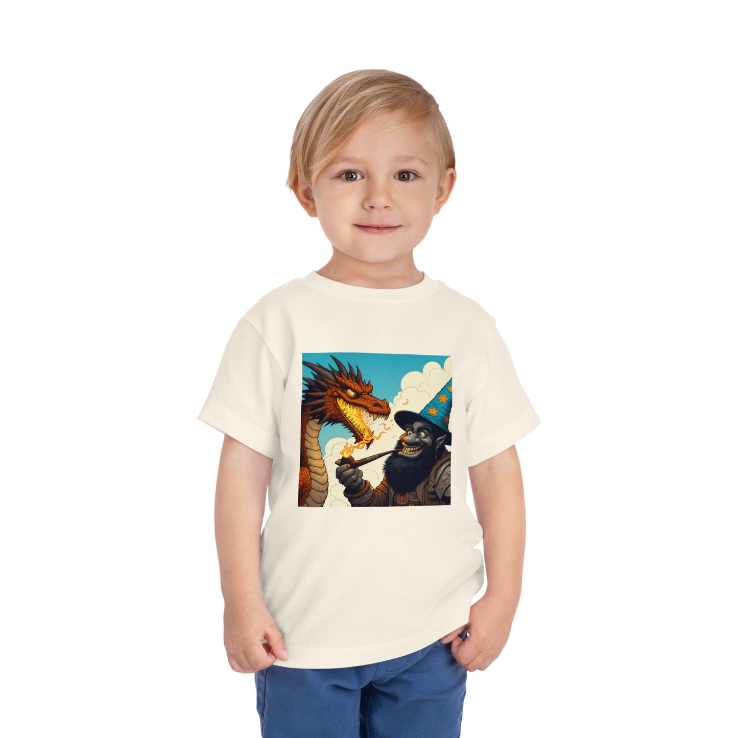 T-Shirt | Toddler Tee | Short Sleeve | High Fantasy | Dragon Duel | Goblin