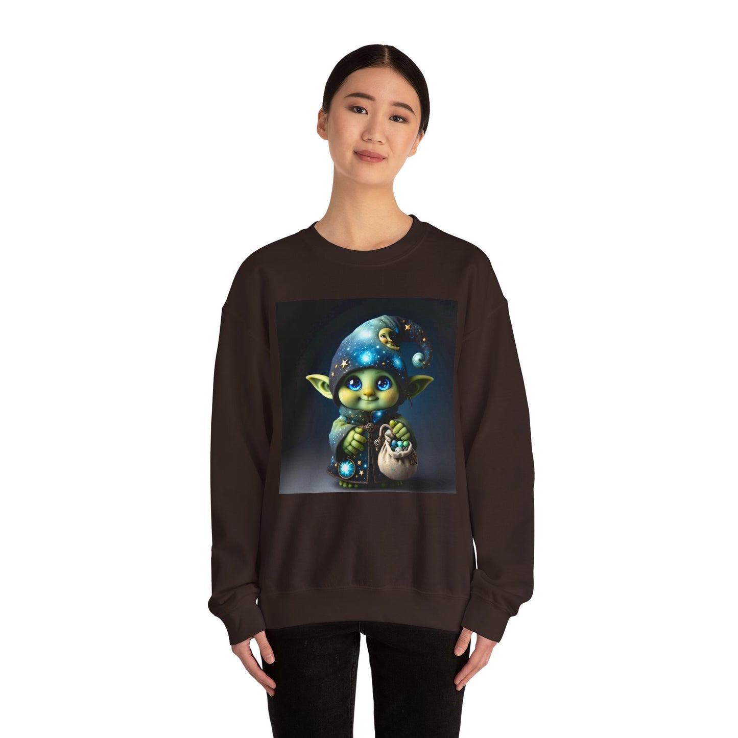 Genser | Unisex | Rund hals | Kraftig blanding | Fantasi | Skogsalv | Trollmann