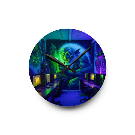 Zegar ścienny | Akrylowy | Okrągły lub kwadratowy | Folklor Nordycki | Bogart | Gry