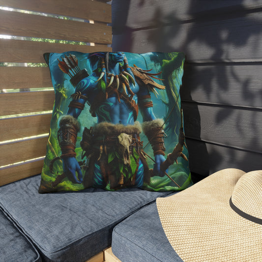 Pillow | Outdoor Pillow | Tribal Fantasy | Wood Elf Warrior