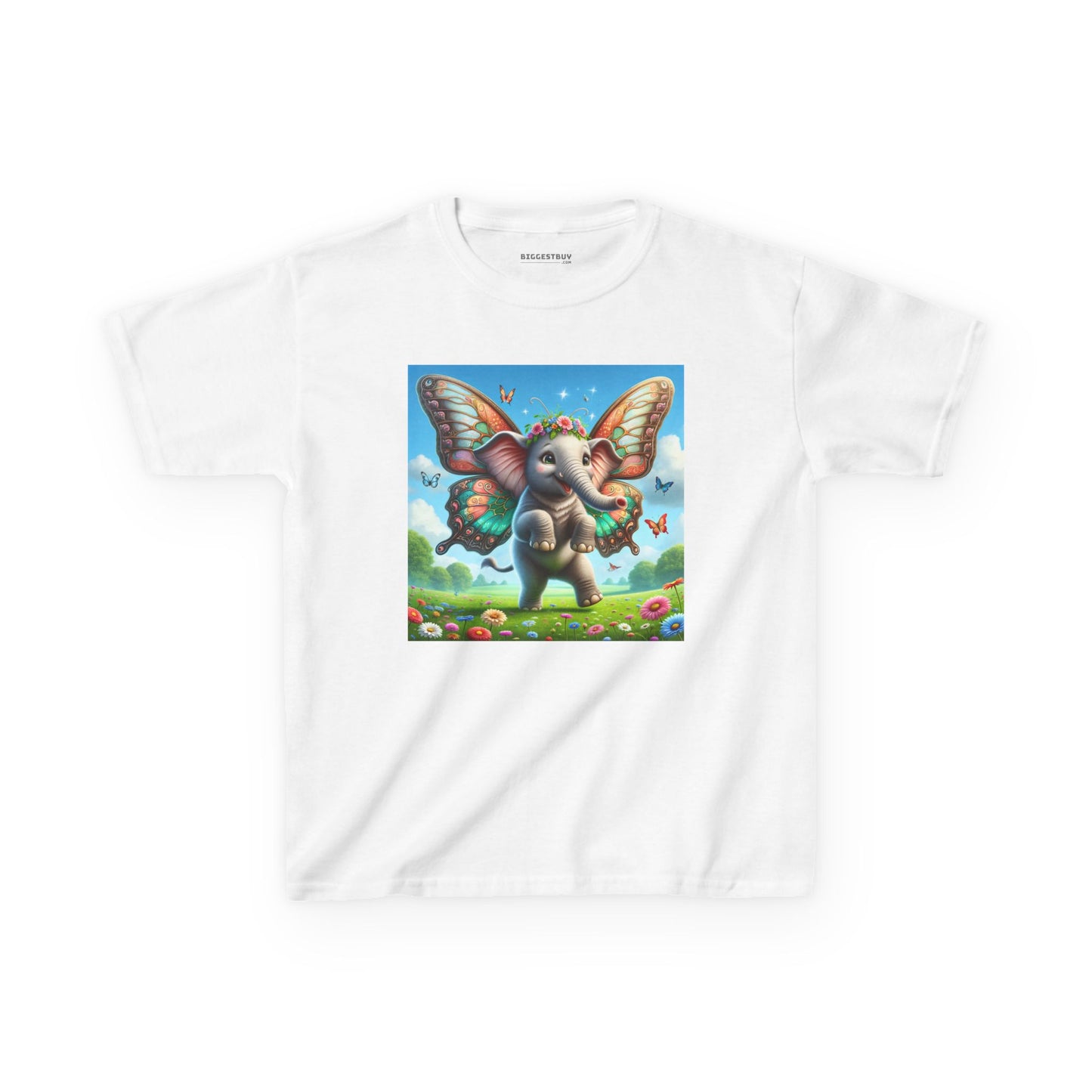 T-Shirt | Koszulka dziecięca | Ciężka bawełna | Baśniowa fauna | Airavata | Słonik