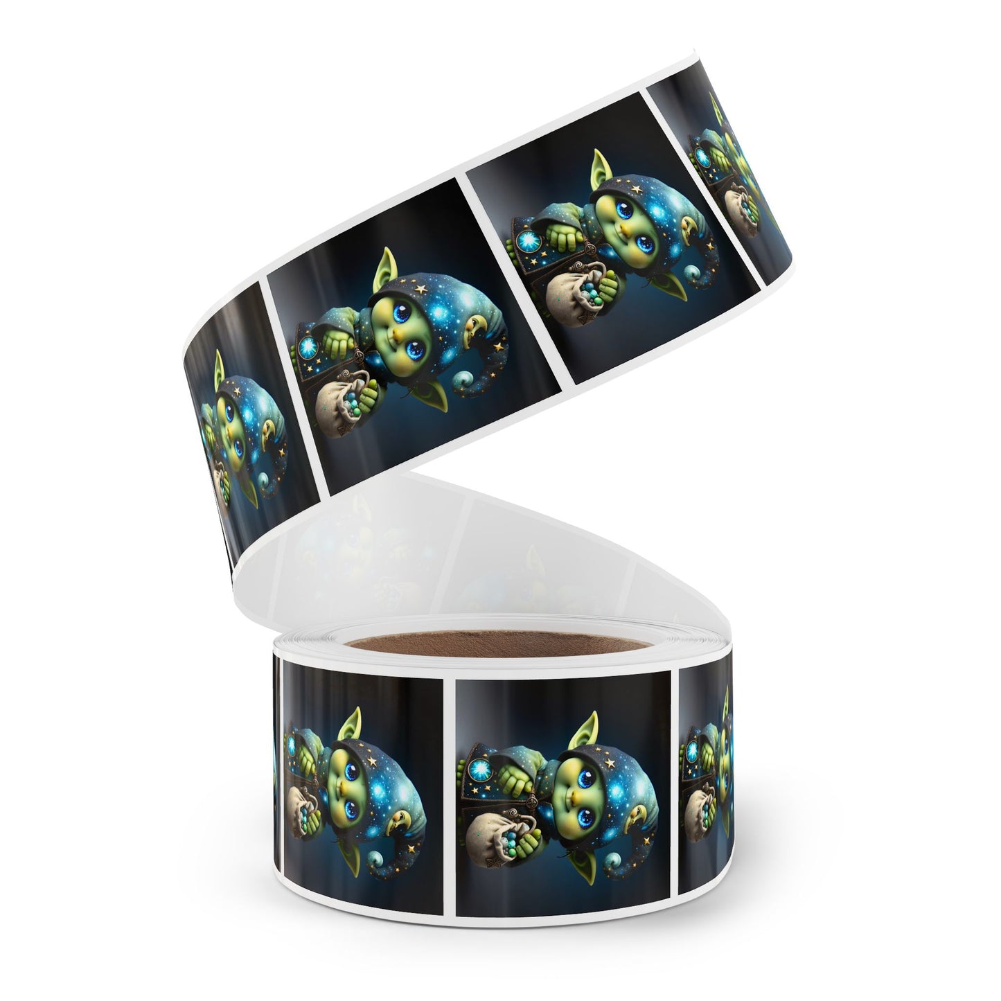 Klisteretikettrulle | Fyrkantig | Fantasy | Celestial Magi | Brownie