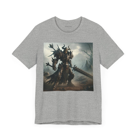 T-skjorte | Unisex | Jersey-T-skjorte | Kort erme | Mørk Fantasi | Dødsridder | Kriger