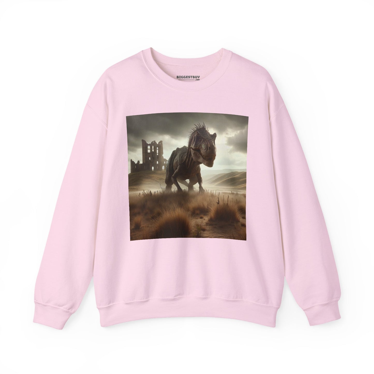 Felpa | Unisex | Girocollo | Misto pesante | Paleofinzione | Dinosauri Preistorici | T-Rex