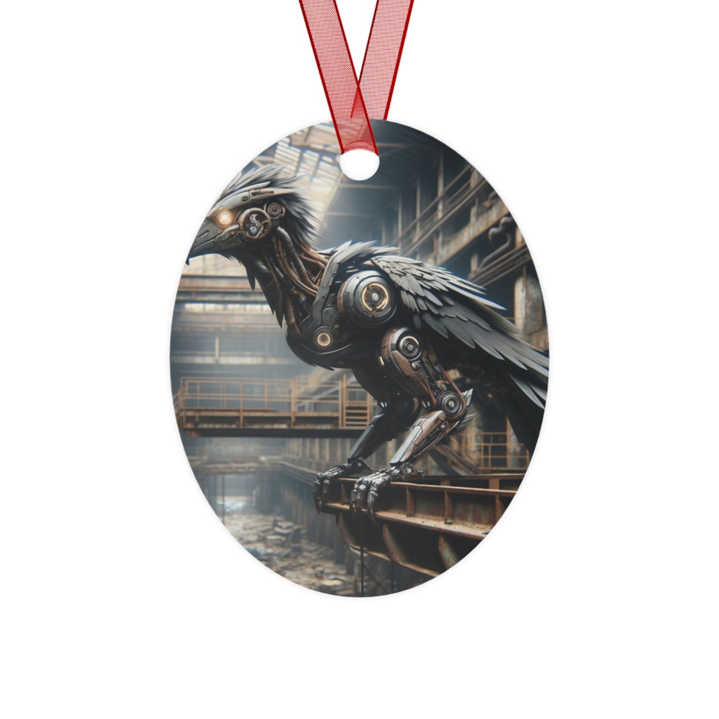 Ornament | Metaal | Steampunk | Klokwerk Mechanica | Raaf