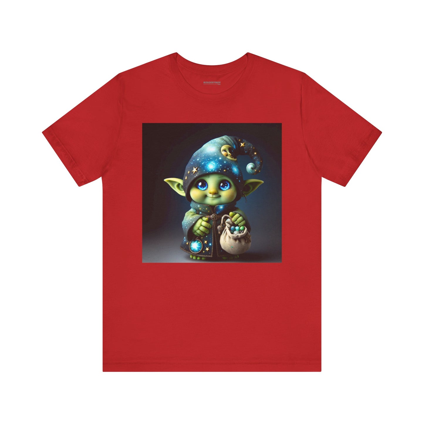 T-skjorte | Unisex | Jersey-T-skjorte | Kort erme | Fantasi | Skogsalv | Trollmann