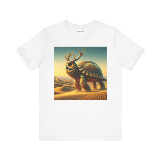 เสื้อยืด | ยูนิเซ็กส์ | เสื้อยืดเจอร์ซีย์ | แขนสั้น | แฟนตาซีเมืองทะเลทราย | สัตว์ลูกผสม