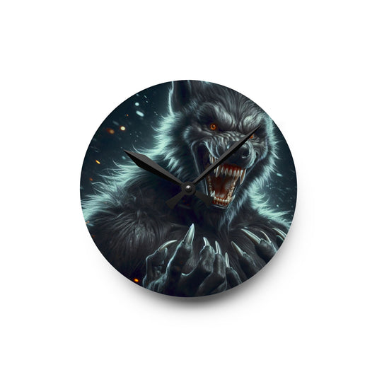 دیوار گھڑی | ایکریلک | گول یا مربع | گرگینہ فینٹسی | ڈارک ہارر | جانور