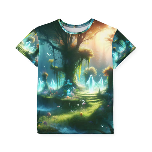 قميص رياضي | للأطفال | غابة سحرية | موطن الإيجنس فاتوس | شجرة الحياة