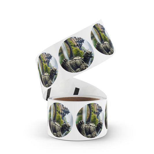 Sticker Label Roll | Round | Dark Fantasy | Yokai Lore | Oni