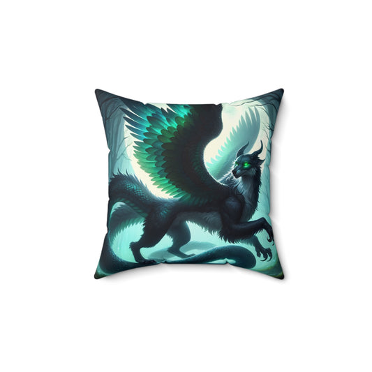 تکیہ | پالئیےسٹر | مربع | اساطیری فینٹسی | ڈریگن | ریشمی پر