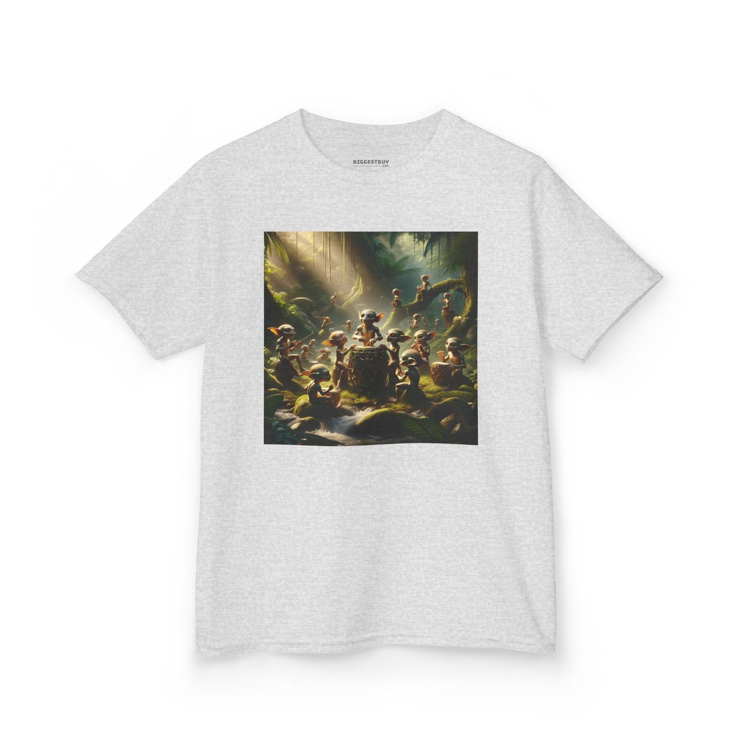 Tシャツ | キッズTシャツ | ヘビーコットン | 森の精霊 | 太鼓の儀式 | 妖精