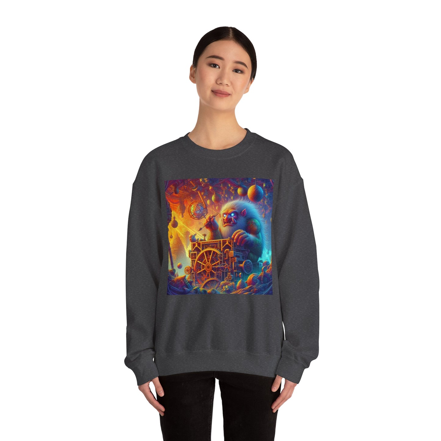 Bluza dresowa | Unisex | Okrągły dekolt | Gruba mieszanka | Mitologia Arktyczna | Mechanik Lodu