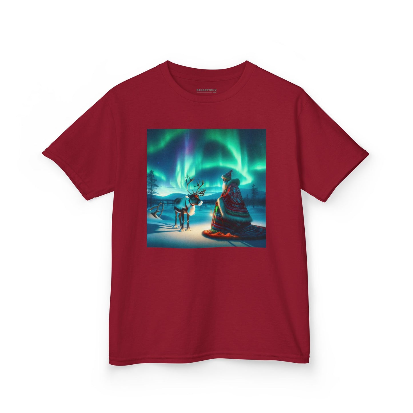 Camiseta | Camiseta Infantil | Algodão Pesado | Misticismo Nórdico | Xamã Sami