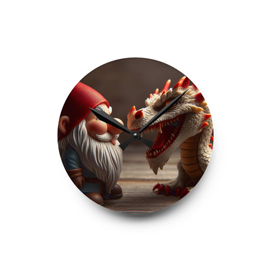 دیوار گھڑی | ایکریلک | گول یا مربع | فولک فینٹسی | مشرقی اساطیر | قزم اور اژدہا