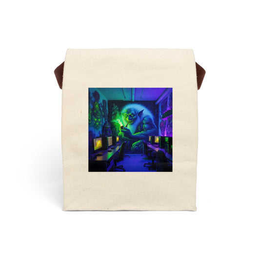 Torba na lunch | Płótno | Z paskiem | Folklor Nordycki | Bogart | Gry