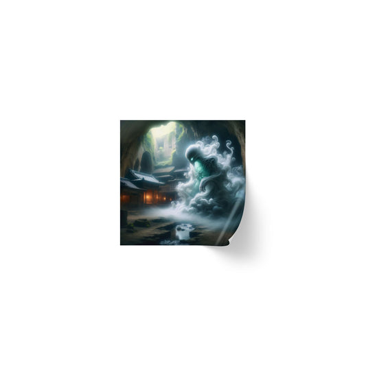 ม้วนสติกเกอร์ | สี่เหลี่ยมจัตุรัส | โยไค | วิญญาณญี่ปุ่น | ภูตในสายหมอก