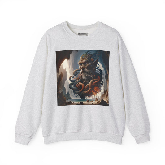 سویٹ شرٹ | یونیسیکس | کریو نیک | ہیوی بلینڈ | سمندری افسانہ | عمیق سمندری دیوتا