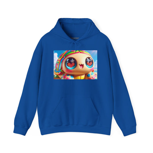 Sweat à capuche | Unisexe | Sweat-shirt à capuche | Mélange épais | Kawaii Fantaisie | Tortue Arc-en-ciel