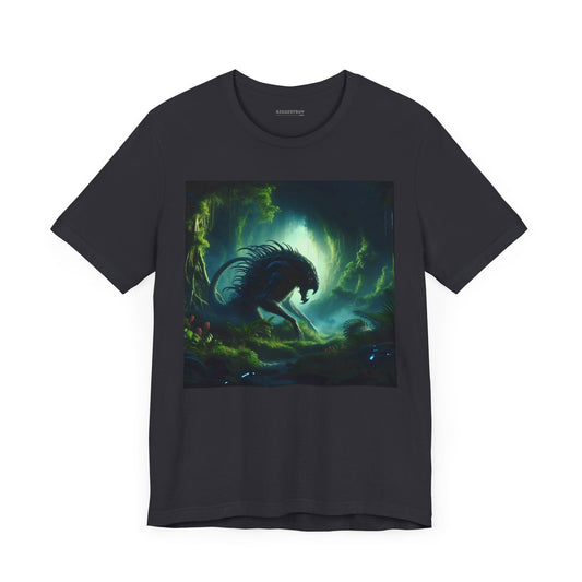 T-skjorte | Unisex | Jersey-T-skjorte | Kort erme | Bioluminescent Sci-Fi | Predator