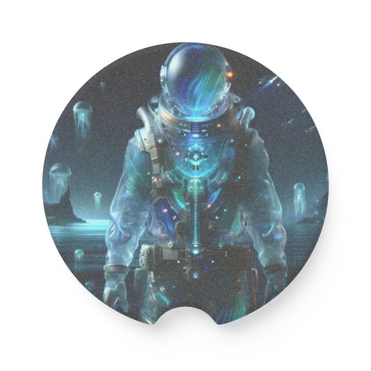 Untersetzer | Auto-Untersetzer | Speckstein | Weltraum-Biolumineszenz | Astronaut