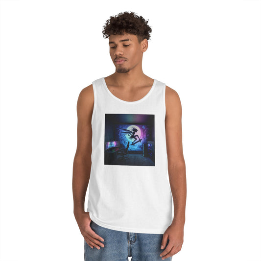 Tanktopp | Unisex | Kraftig bomull | Sylfe Mytologi | Luftånd | Veggkunst