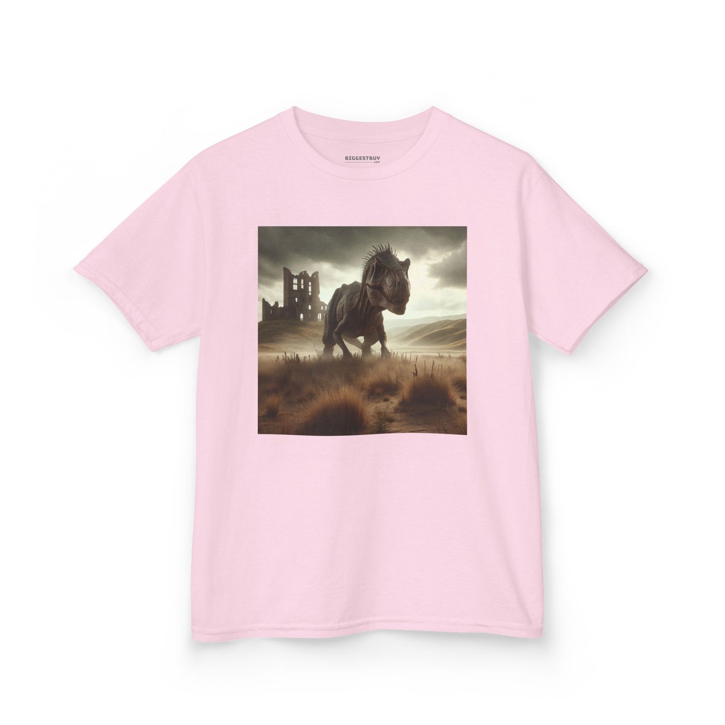 Camiseta | Camiseta Infantil | Algodão Pesado | Ficção Dinossáurica | T-Rex Ancestral