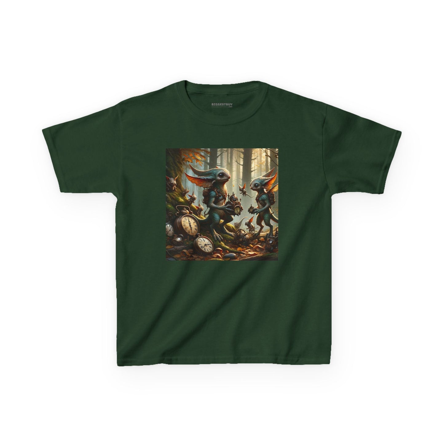 T-Shirt | Koszulka dziecięca | Ciężka bawełna | Steampunk Fantasy | Leśne Pooka
