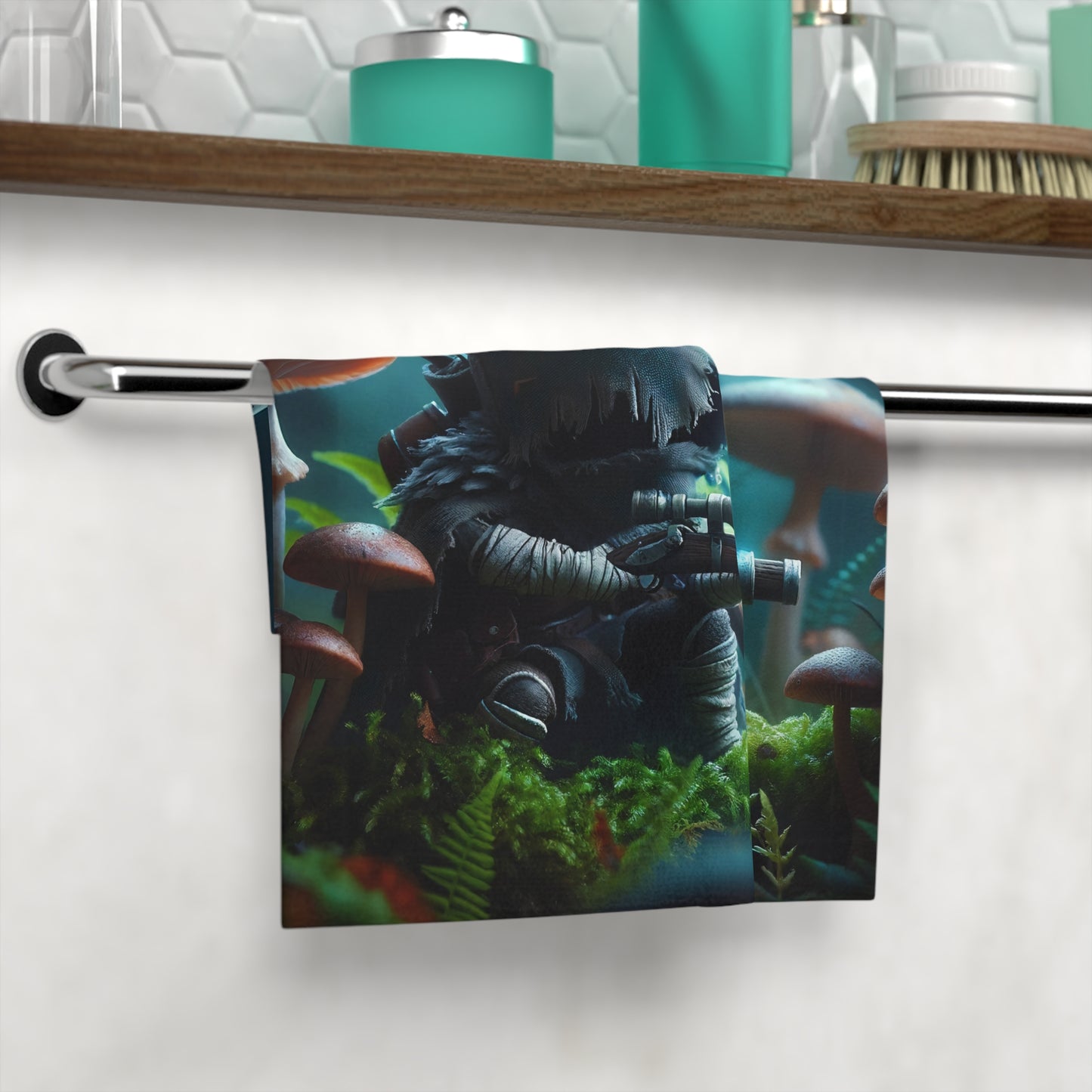 Handdoek | Washandje | Bioluminescente Mycorijken | Sluipschutter